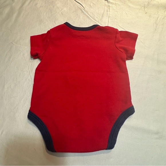 Disney Baby - 2 piece set - Red & blue long sleeve Onesie + matching pants - Picture 4 of 6